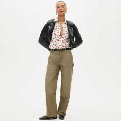 Jules drapey classic-fit shirt in cherry print