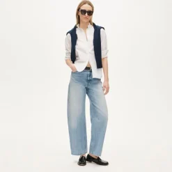 Jules ruffle-collar shirt in cotton poplin