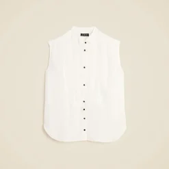 Jules sleeveless tuxedo top