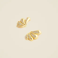 KHIRY X J.Crew talon coalition earrings with pavé crystals