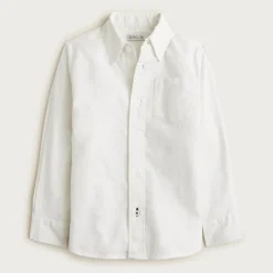 Kids' button-down linen-blend shirt