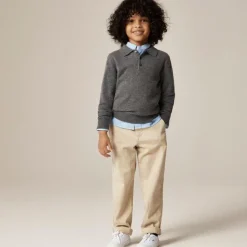 Kids' cashmere collared pullover