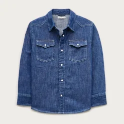 Kids' chambray western shirt