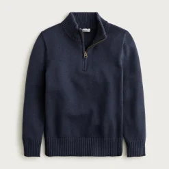 Kids' heritage cotton quarter-zip sweater