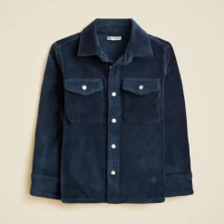 Kids' knit corduroy shirt