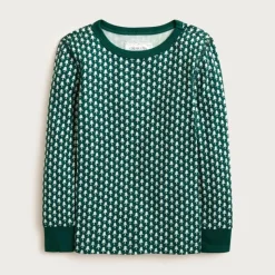 Kids' long-sleeve printed pajama set
