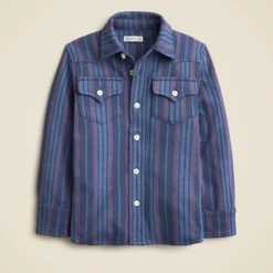 Kids' long-sleeve Seaboard soft-knit shirt in stripe
