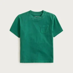 Kids' new garment-dyed pocket T-shirt