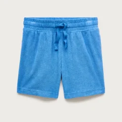 Kids' pull-on short in towel terry