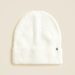 Kids' ribbed beanie in cotton blend
