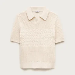 Kids' short-sleeve johnny-collar sweater-polo