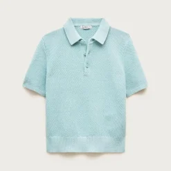 Kids' short-sleeve seed-stitch sweater-polo