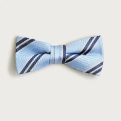Kids' silk bow tie in stripe