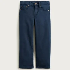 Kids' Straight-fit garment-dyed stretch jean