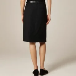 Knee-length sheath skirt