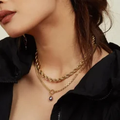Lady Grey XL rope chain necklace