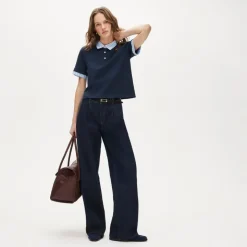 Layered polo shirt in mariner cotton