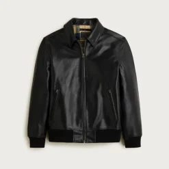 Limited-edition flight jacket in Italian leather