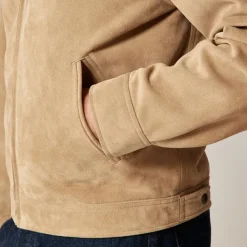 Limited-edition Wallace & Barnes work jacket in Italian suede