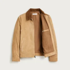 Limited-edition Wallace & Barnes work jacket in Italian suede
