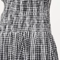 Lina midi dress in gingham