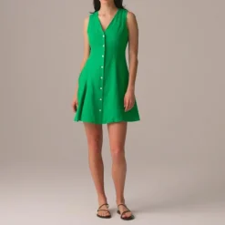 Linen mini dress