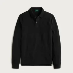 Long-sleeve classic piqué polo shirt