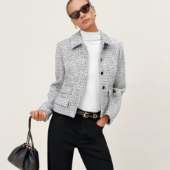 Lucie jacket in marled tweed