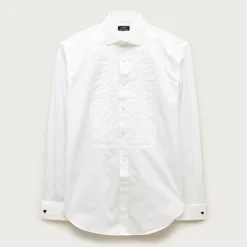 Ludlow pleated-bib tuxedo shirt