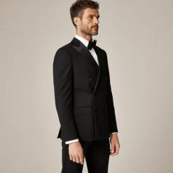 Ludlow Slim-fit double-breasted tuxedo jacket in Italian wool