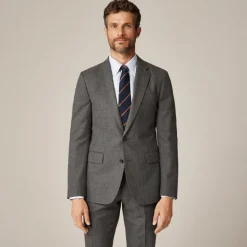 Ludlow Slim-fit suit jacket in English cotton-wool blend