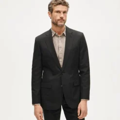 Ludlow Slim-fit suit jacket in Baird McNutt Irish cotton-linen blend