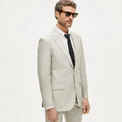 Ludlow Slim-fit suit jacket in Portuguese cotton oxford