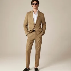 Ludlow Slim-fit suit jacket in Japanese cotton chino
