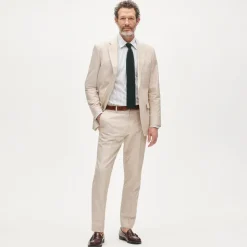 Ludlow Slim-fit suit jacket in Portuguese cotton oxford