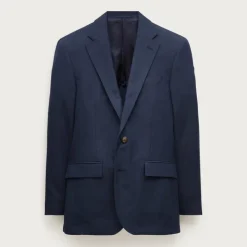 Ludlow Slim-fit suit jacket in Baird McNutt Irish cotton-linen blend