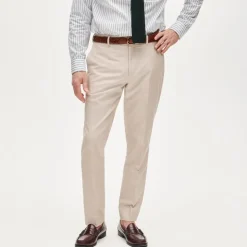 Ludlow Slim-fit suit pant in Portuguese cotton oxford