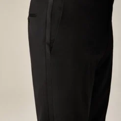 Ludlow Slim-fit tuxedo pant in Italian wool