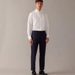 Ludlow Slim-fit tuxedo pant in Italian wool