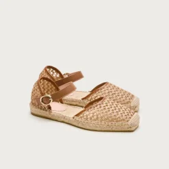 Made-in-Spain Sophie woven ankle-strap espadrilles