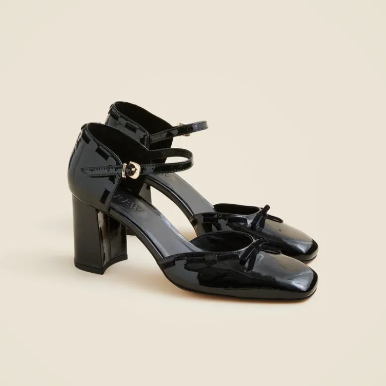Maisie bow heels in patent leather