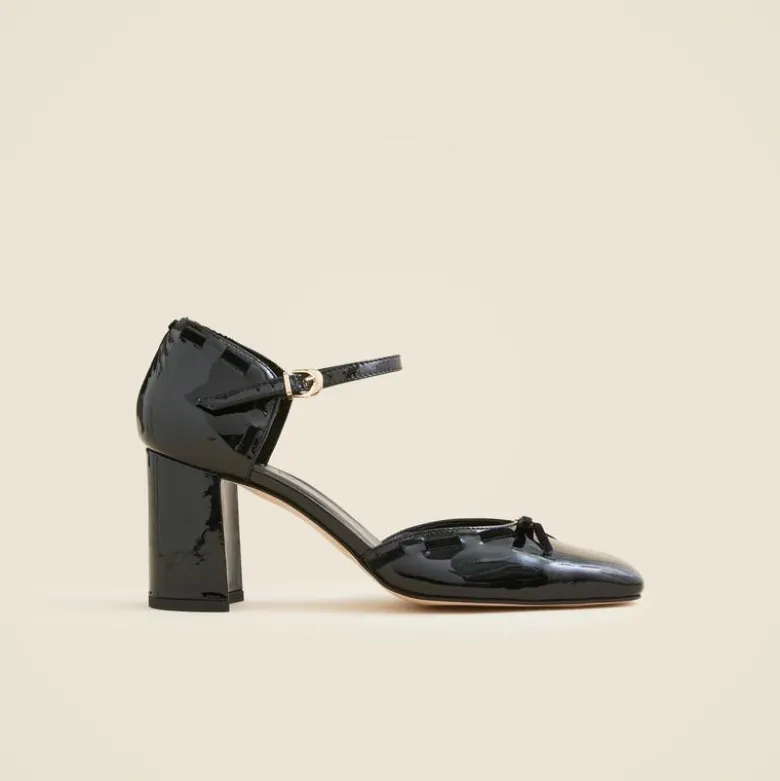 Maisie bow heels in patent leather