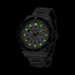 Marathon Watch Company™ Arctic-Edition Jumbo Day/Date Automatic with Stainless Steel Bracelet