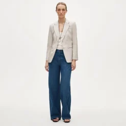 Margeaux blazer in stretch linen blend