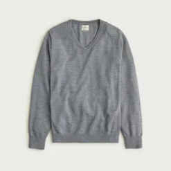 Merino wool V-neck sweater