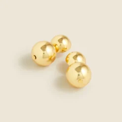 Metallic ball earrings