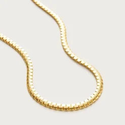 Metallic snake chain necklace