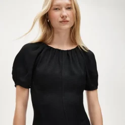 Midi dress in bouclé