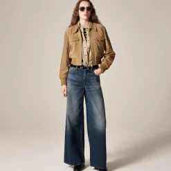 Mid-rise superwide-leg jean