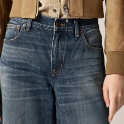 Mid-rise superwide-leg jean